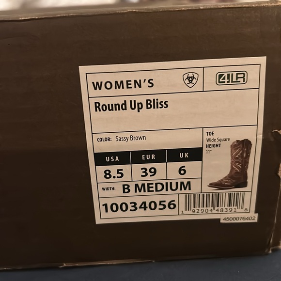 Ariat Brown Western Boots - Picture 5 of 7